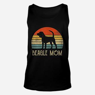 Vintage Beagle Dog Mom Mother Day Gift For Dog Lover Unisex Tank Top - Seseable