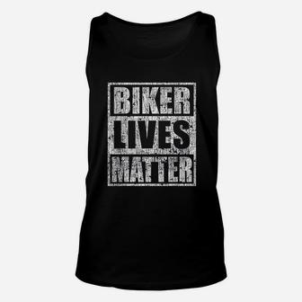 Vintage Biker Lives Matter Motorcycle Biker Rider Unisex Tank Top - Seseable