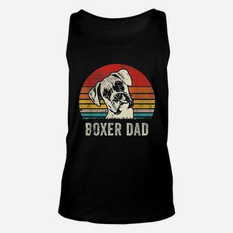 Vintage Boxer Dad Ever Daddy Gifts Dog Dad Father Unisex Tank Top - Seseable