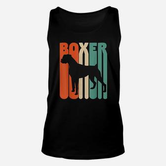 Vintage Boxer Gift For Dog Lover Funny Dog Owner Retro Boxer Unisex Tank Top - Seseable