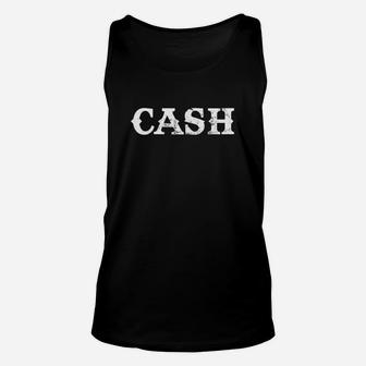 Vintage Cash Country Music Lovers Outlaw Unisex Tank Top - Seseable