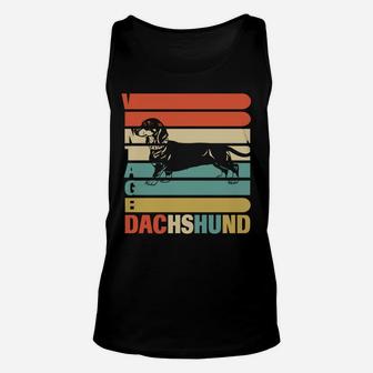 Vintage Dachshund Dog For Who Love Dachshund Unisex Tank Top - Seseable