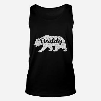 Vintage Daddy Bear Funny Dad Camping Unisex Tank Top - Seseable