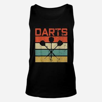 Vintage Darts Board Sports Bar Gift Unisex Tank Top - Seseable