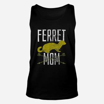 Vintage Ferret Mom Mother Mom Birthday Gifts Unisex Tank Top - Seseable