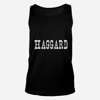 Vintage Haggard Country Music Unisex Tank Top | Seseable UK