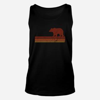 Vintage Hipster Boho Bear California Music Festival Unisex Tank Top | Seseable UK