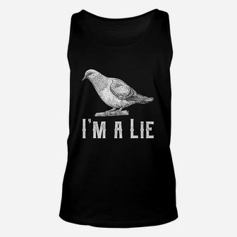 Vintage I Am A Lie Bird Arent Real Spies Awesome Cute Gift Unisex Tank Top - Seseable