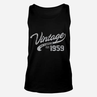 Vintage Made In 1963 62nd Birthday Gift Unisex Tank Top - Seseable