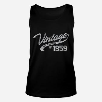 Vintage Made In 1963 62nd Birthday Gift Unisex Tank Top - Seseable