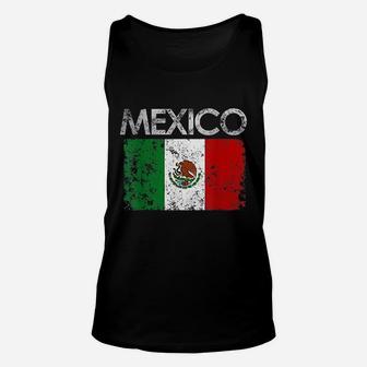 Vintage Mexico Mexican Flag Pride Gift Unisex Tank Top - Seseable