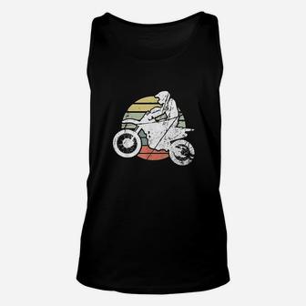 Vintage Motocross Dirt Bike Retro Silhouette Cool Gift Unisex Tank Top - Seseable