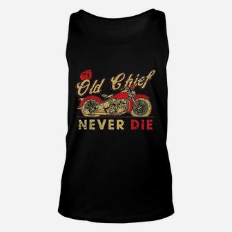 Vintage Motorcycle Native Chief Unisex Tank Top - Seseable