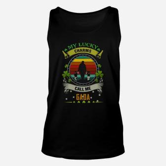 Vintage My Lucky Charms Call Me Gada St Patricks Day Shamrock Best Gift For Grandmothers Unisex Tank Top - Seseable