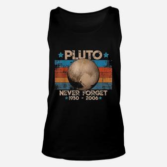 Vintage Never Forget Pluto Unisex Tank Top - Seseable
