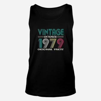Vintage October Born In 1979 Unisex Tank Top - Seseable