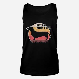 Vintage Retro Best Dog Mom Ever Great Gifts For Mom Unisex Tank Top - Seseable