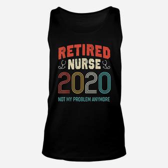 Vintage Retro Retired Nurse Unisex Tank Top - Seseable