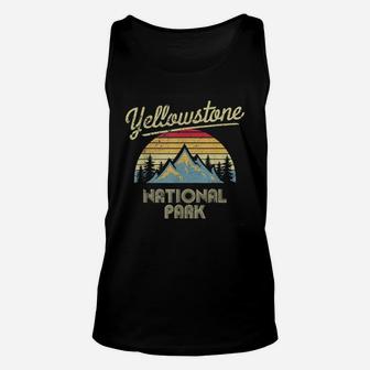 Vintage Retro Yellowstone National Park Unisex Tank Top | Seseable CA