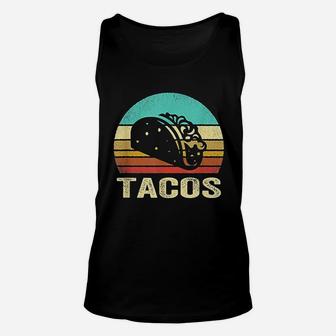 Vintage Tacos Sunset Unisex Tank Top - Seseable
