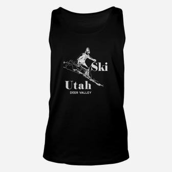 Vintage Utah T-shirt Deer Valley Skiing Tee Unisex Tank Top - Seseable