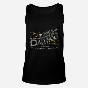Vintage Whiskey Label Dad Bod Funny New Father Gift Unisex Tank Top - Seseable