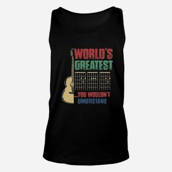 Vintage Worlds Greatest Guitar Dad You Wouldnt Understand Guitarist Unisex Tank Top - Seseable