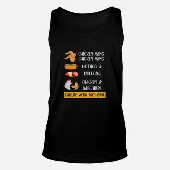 Viral Chicken Wing Chicken Wing Hot Dog Bologna Song Unisex Tank Top - Seseable