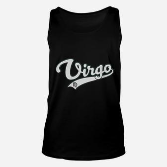 Virgo September Birthday Astrology Vintage Baseball Unisex Tank Top | Seseable CA