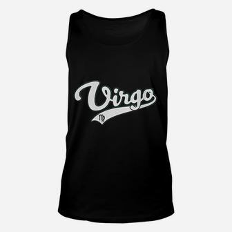 Virgo September Birthday Astrology Vintage Baseball Unisex Tank Top | Seseable CA
