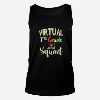 Virtual 7th Grade Squad Teacher Student Back To School Unisex Tank Top - Seseable