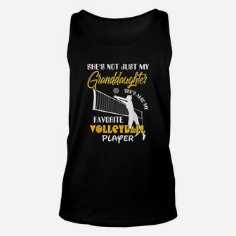 Volleyball Player Shes Not Just My Granddaughter Gift Unisex Tank Top - Seseable