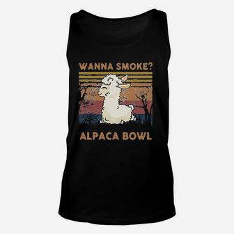 Wanna Alpaca Bowl Vintage Retro 420 Day Unisex Tank Top - Seseable