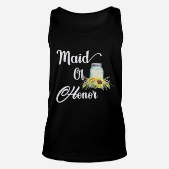 Wedding Matching Bridal Party Maid Of Honor Unisex Tank Top - Seseable