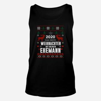 Weihnachts-Unisex TankTop 2020, Erstes Weihnachten mit Ehemann, Festliches Paar - Seseable