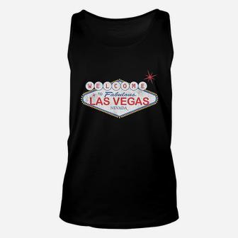 Welcome To Las Vegas Souvenir Sign Vacation Unisex Tank Top - Seseable
