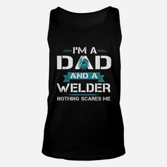 Welder American Flag Usa Patriotic Welder Dad Fathers Day Unisex Tank Top - Seseable