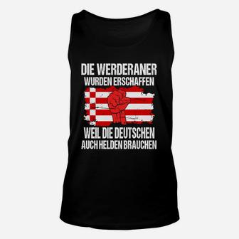 Werderaner Helden Fußball-Fan-Unisex TankTop, Grün-Weiß Support Tee - Seseable