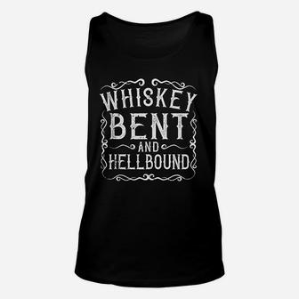 Whiskey Bent And Hellbound Country Music Biker Bourbon Gift Unisex Tank Top - Seseable