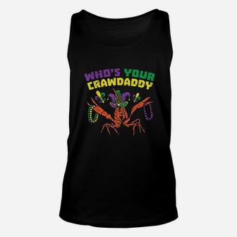 Who Is Your Crawdaddy Crawfish, best christmas gifts for dad Unisex Tank Top - Seseable