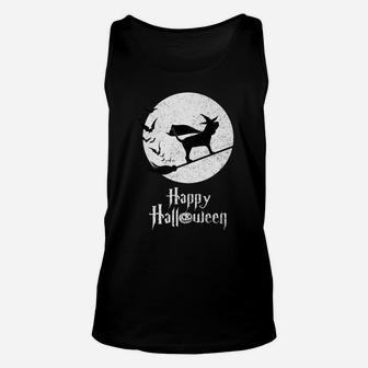 Witch Bloodhound Dog Funny Halloween Costume Unisex Tank Top - Seseable
