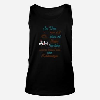 Wohnmobil Camping Unisex TankTop, Lagerfeuer & Kühle Drinks Spruch - Seseable