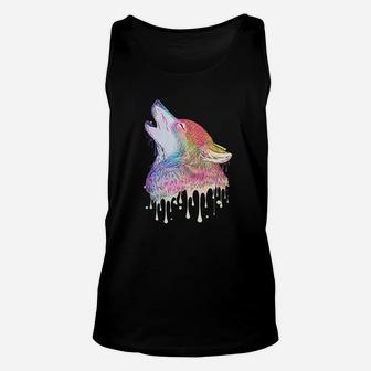Wolf Wildlife Colorful Wolves Gift Wild Animal Unisex Tank Top - Seseable