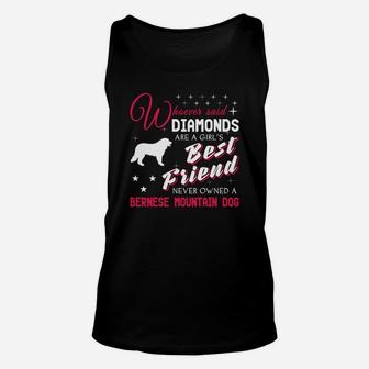 Womens Bernese Mountain Dog Funny For Dog Lovers Unisex Tank Top - Seseable