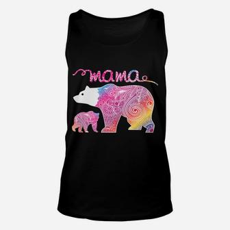 Womens Mama Bear Mama Bear birthday Unisex Tank Top - Seseable
