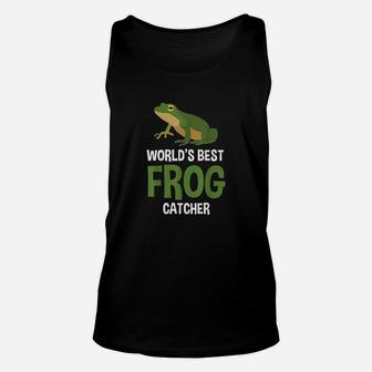 Worlds Best Frog Catcher Gift Boys Girls Kids Frog Hunter Unisex Tank Top - Seseable