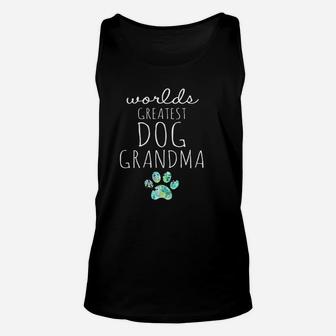 Worlds Greatest Dog Grandma Gift Unisex Tank Top - Seseable