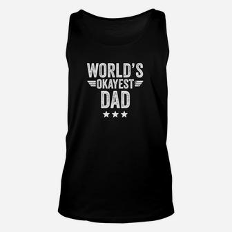 World's Okayest Dad - Men's T-shirt By Unisex Tank Top - Seseable