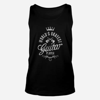 Worlds Okayest Guitar Player Vintage Unisex Tank Top - Seseable