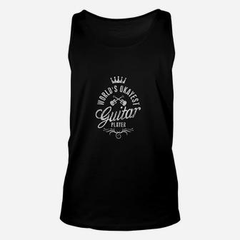 Worlds Okayest Guitar Player Vintage Unisex Tank Top - Seseable